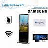 SAMSUNG PM32F-BC ENCLOSURE 32 INCH TOUCH SCREEN STANDING KIOSK SIGNAGE