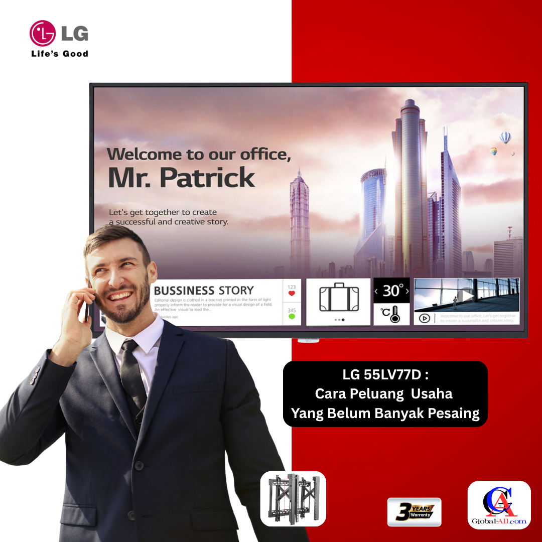 LG 55LV77D + Bracket Front Access