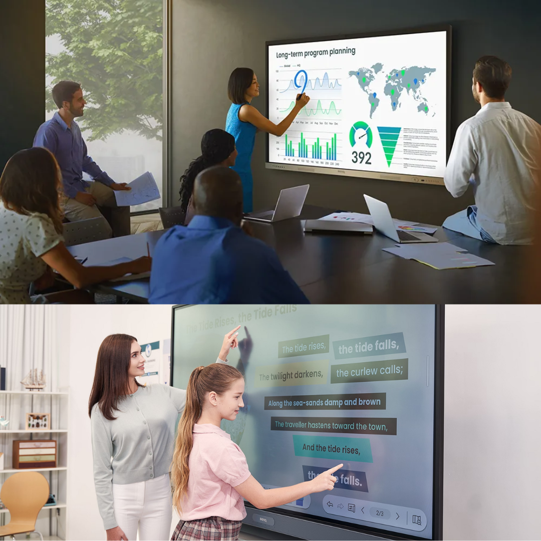 meeting & belajar menggunakan interaktif whiteboard