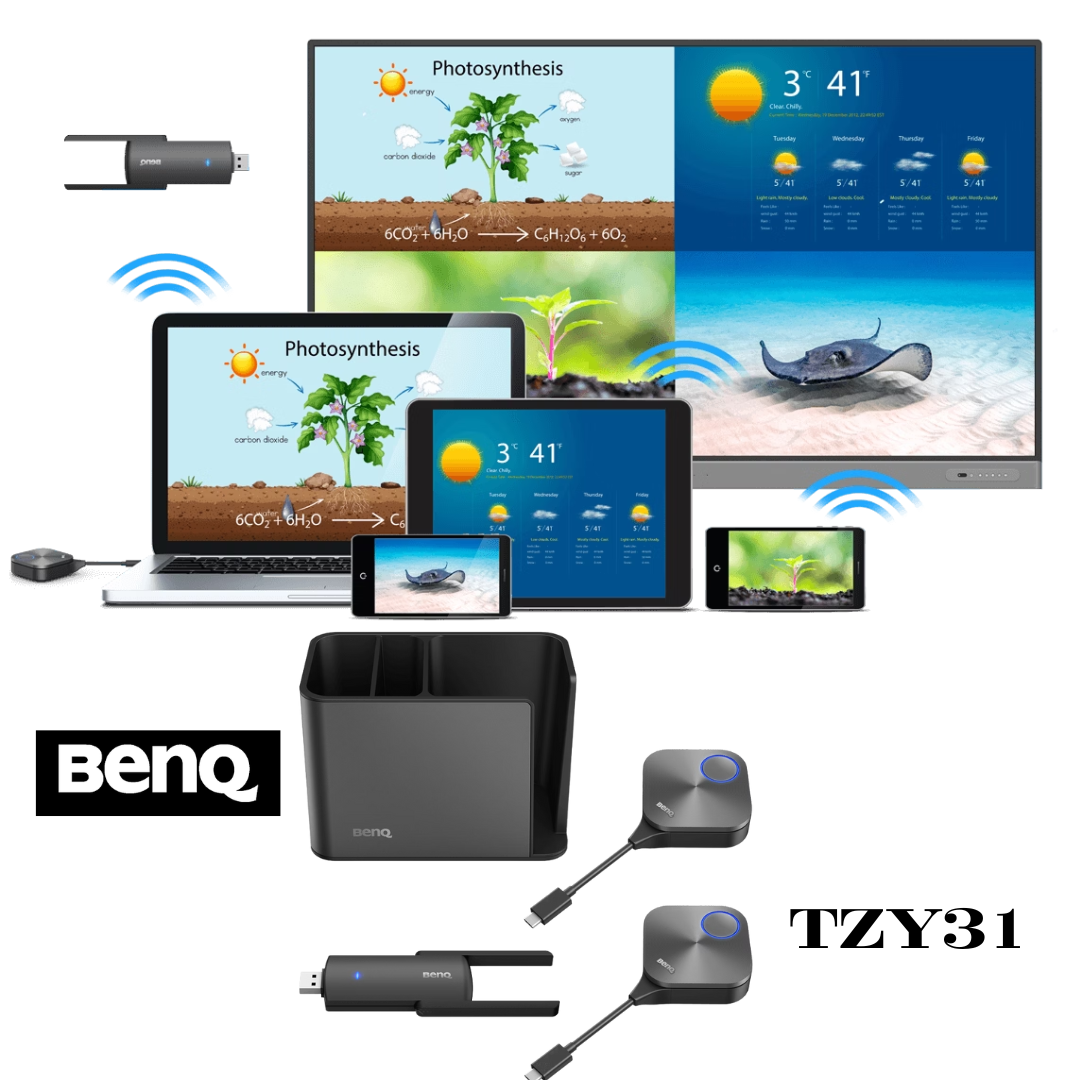 Cara kerja wireless presentasi benq