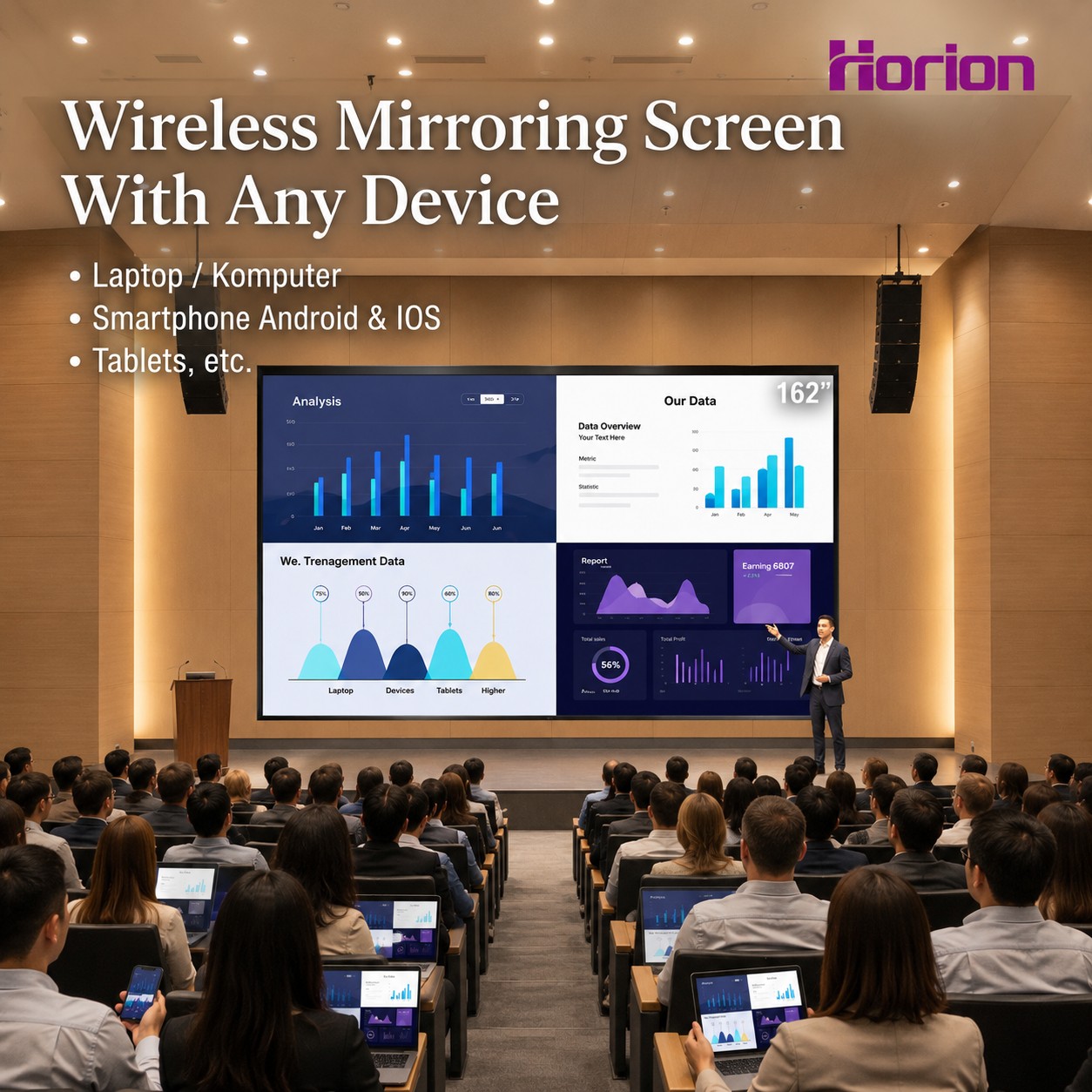 Mirroring Horion LED Videotron AIO 4