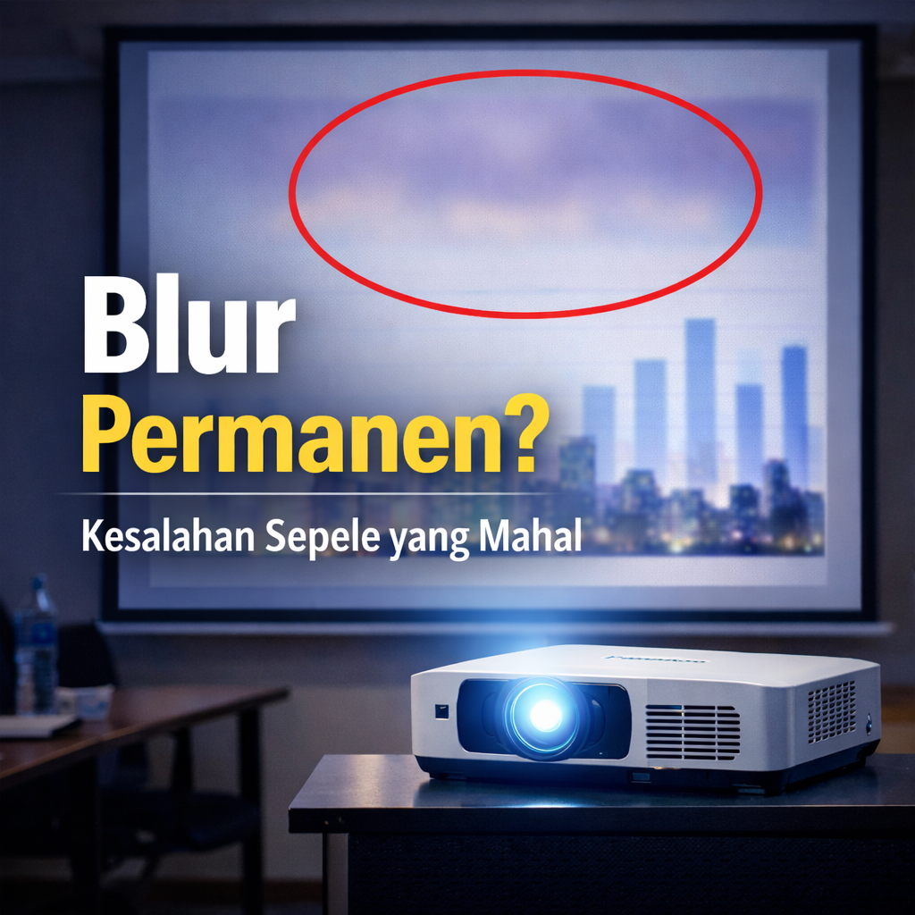 Blur pada Proyektor di Ruang Pertemuan