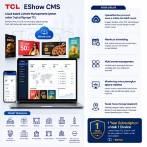 TCL EShow CMS cloud digital signage management system