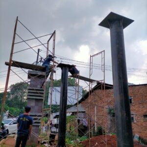 LED Videotron Outdoor Pemasangan Kaki Pondasi