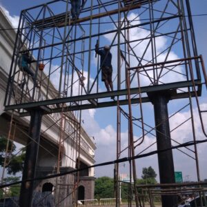 LED Videotron Outdoor Pemasangan Kerangka