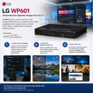 LG WP601 WebOS 6.0 box operator untuk kontrol konten digital signage